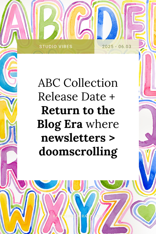 ABC Collection Release Date + Return to the Blog Era where newsletters > doomscrolling