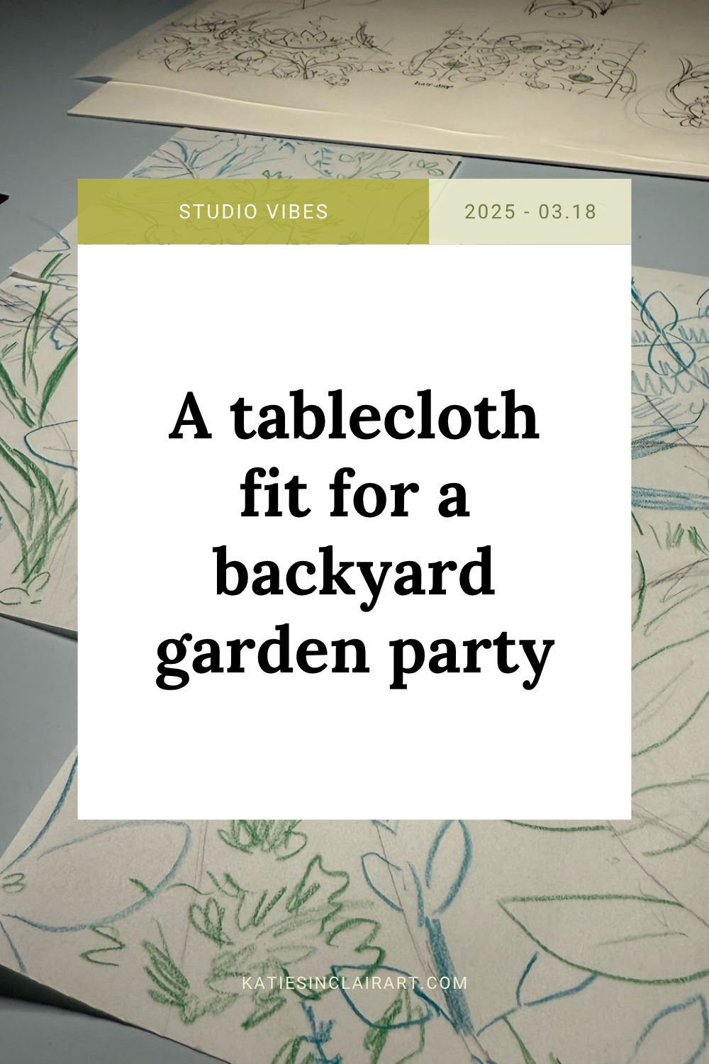 A tablecloth fit for a backyard garden party