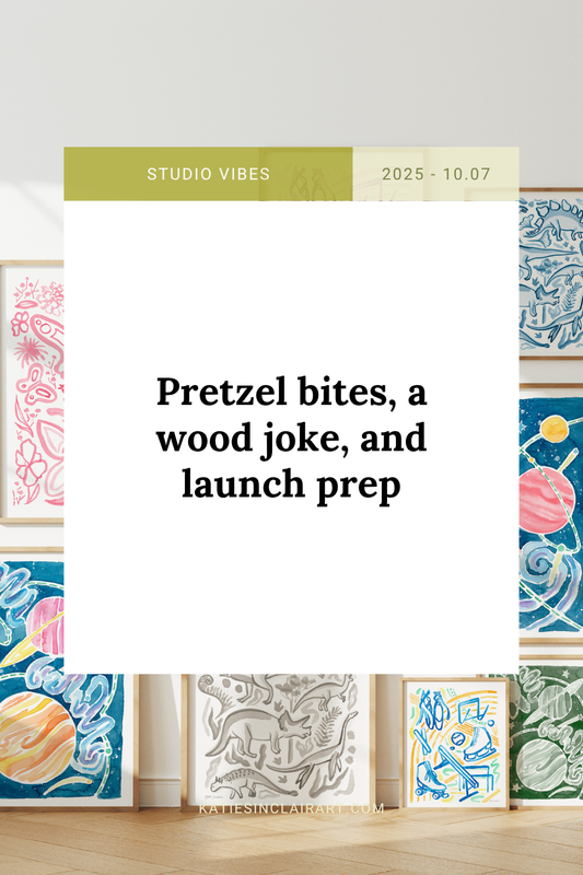 Pretzel bites, a wood joke, and launch prep