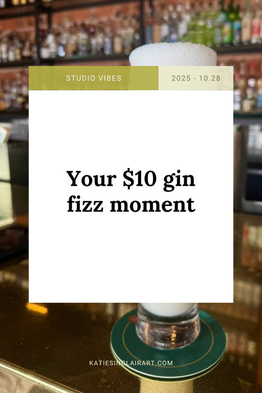 Your $10 gin fizz moment