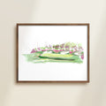 No.13 Azalea Sketch handmade watercolor art for kids with vibrant colors for a playful, colorful home nursery decor