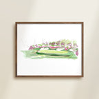 No.13 Azalea Sketch handmade watercolor art for kids with vibrant colors for a playful, colorful home nursery decor