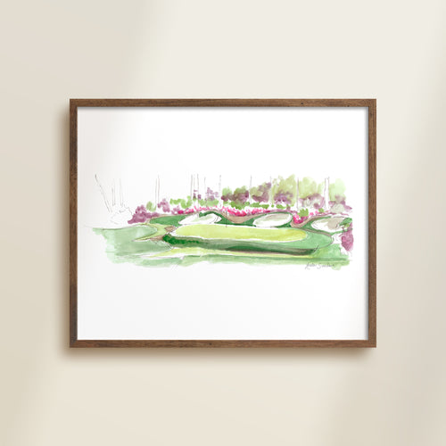 No.13 Azalea Sketch handmade watercolor art for kids with vibrant colors for a playful, colorful home nursery decor