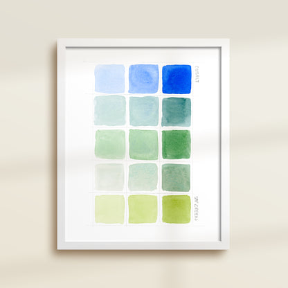 Cobalt & Sap Green — A Print for Healing (100% of Profits Donated)