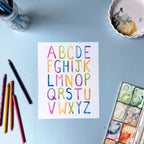 ABC Letters Seconds Print – 8x10, Original, Test Matte (Neutral White)
