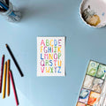 ABC Letters Seconds Print – 5x7, Original, Breathing Color Pura Matte