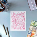 Butterfly Oasis Seconds Print – 8x10, Bright Pink, Premium Archival Matte