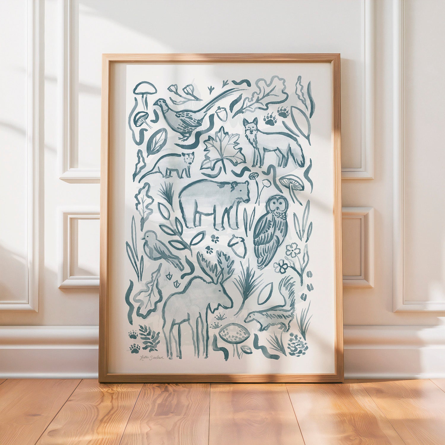 Woodland Creatures - Set of 2 Illustrations