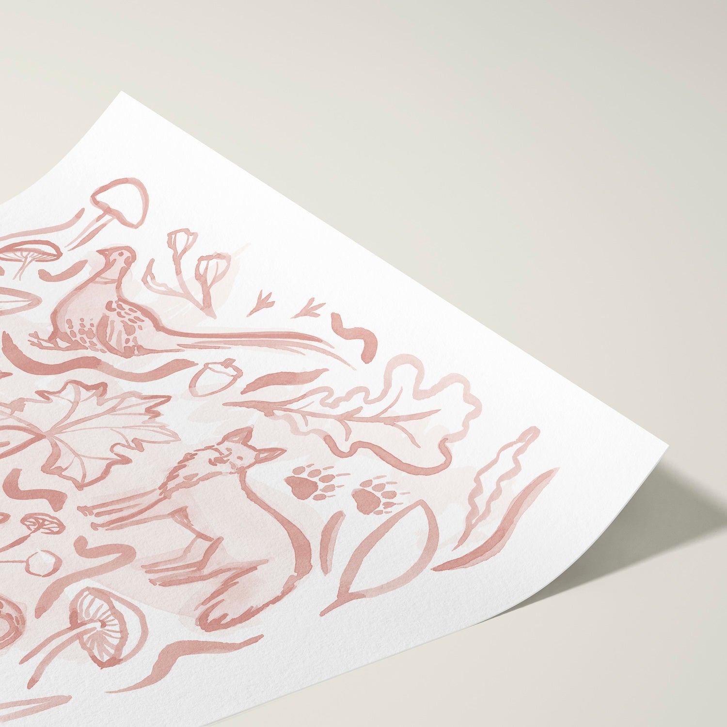Woodland Creatures - Set of 2 Illustrations