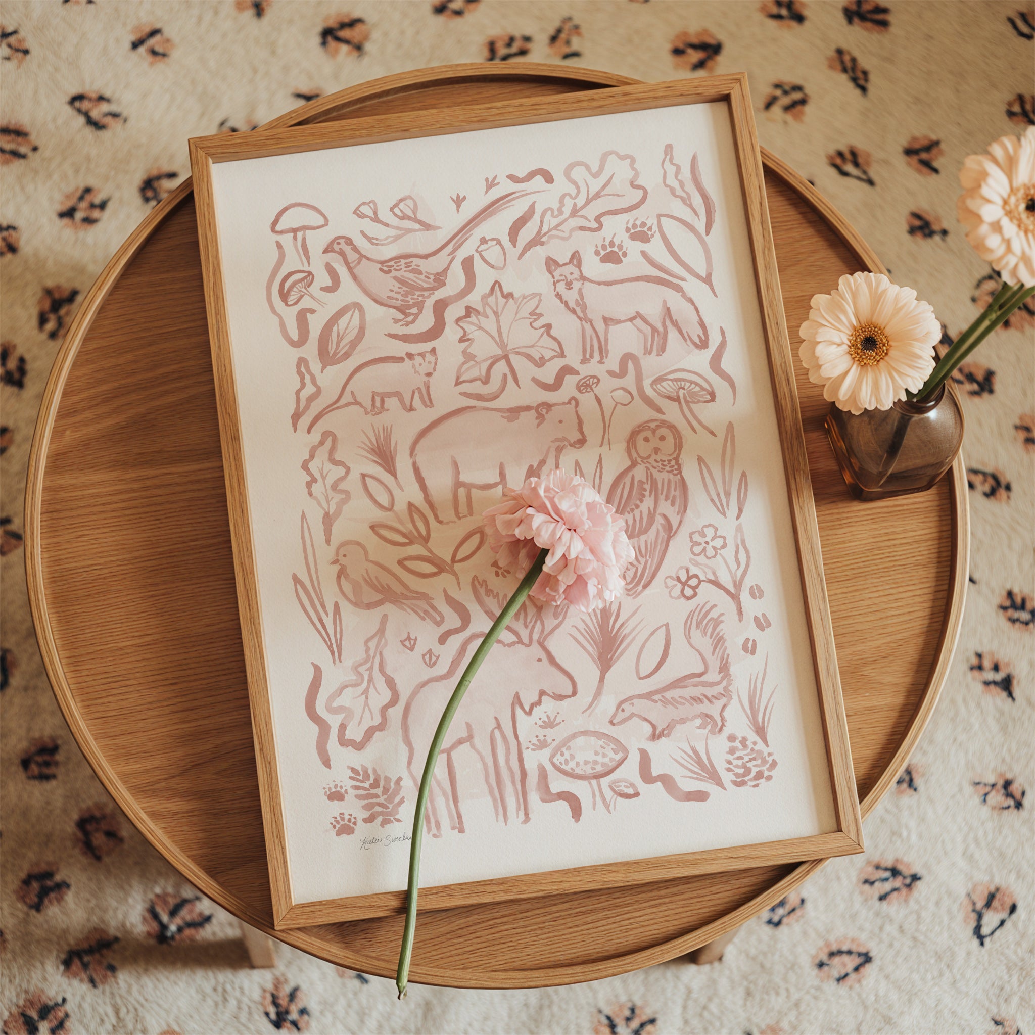 Woodland Creatures - Set of 2 Illustrations