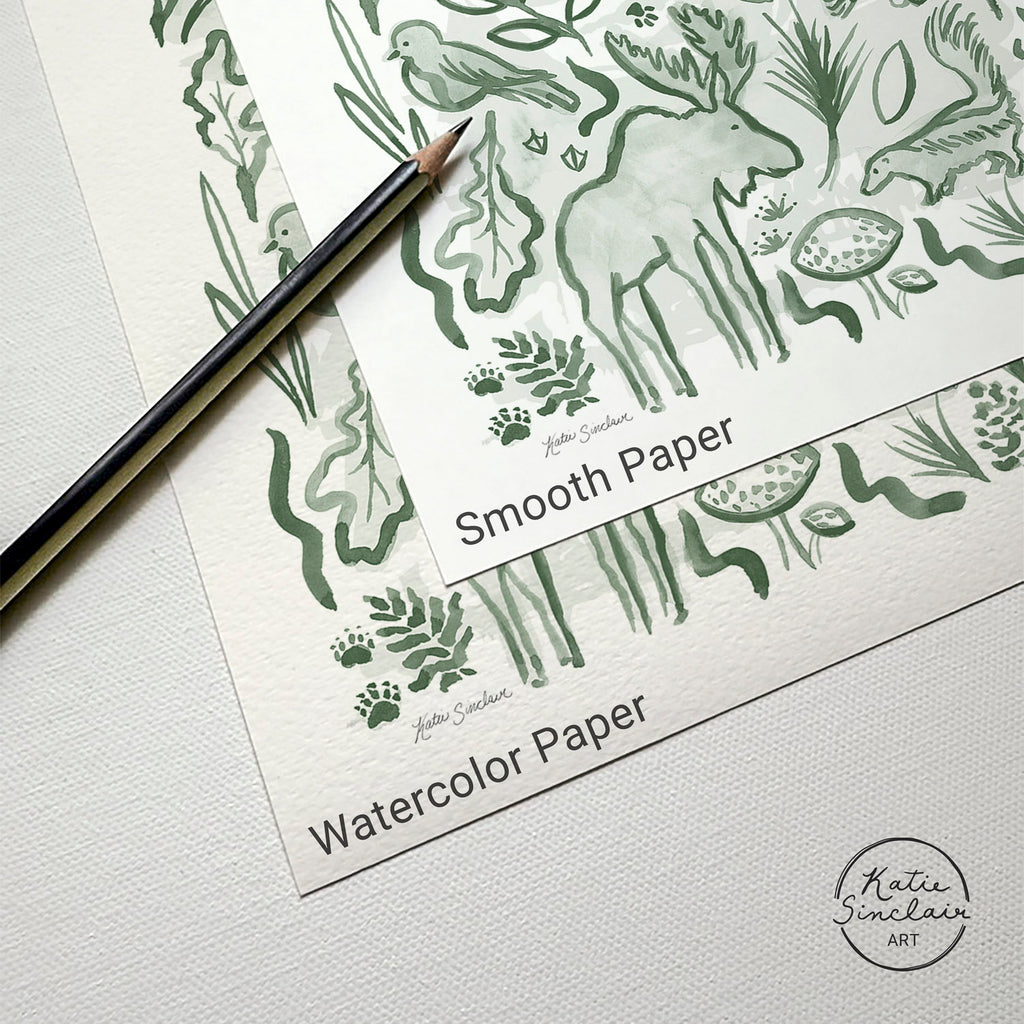 Woodland Creatures - Set of 2 Illustrations