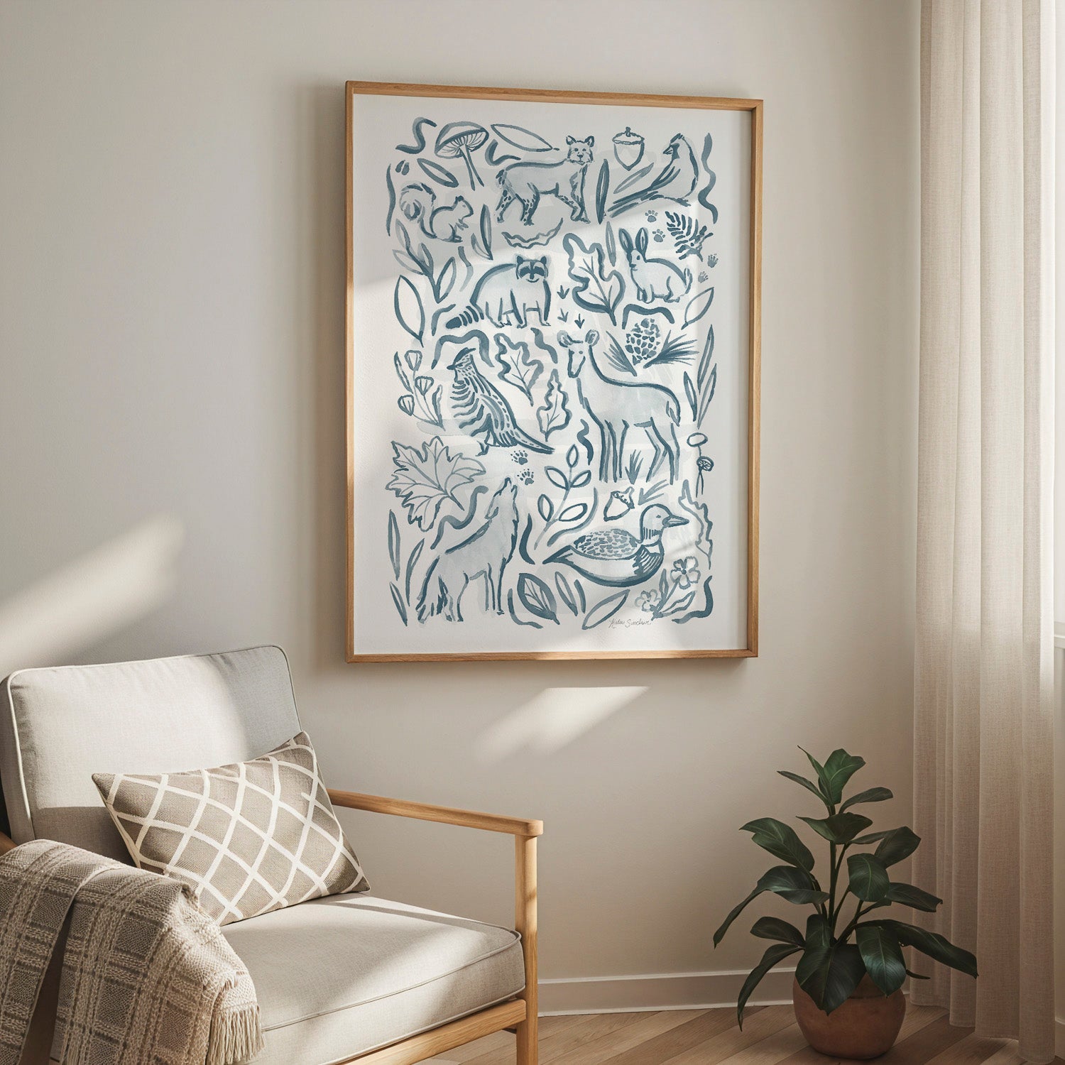 Woodland Creatures - Set of 2 Illustrations