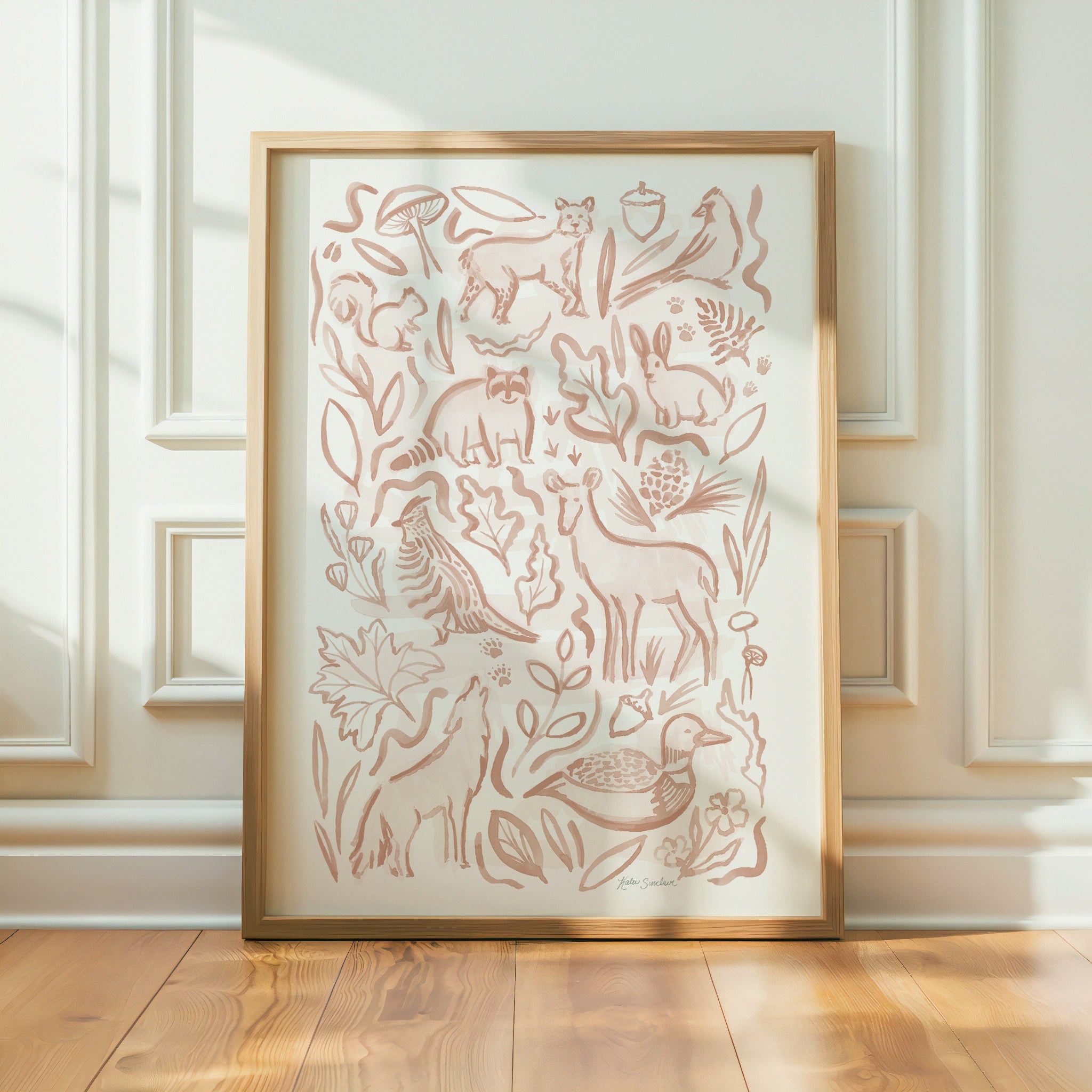 Woodland Creatures - Set of 2 Illustrations