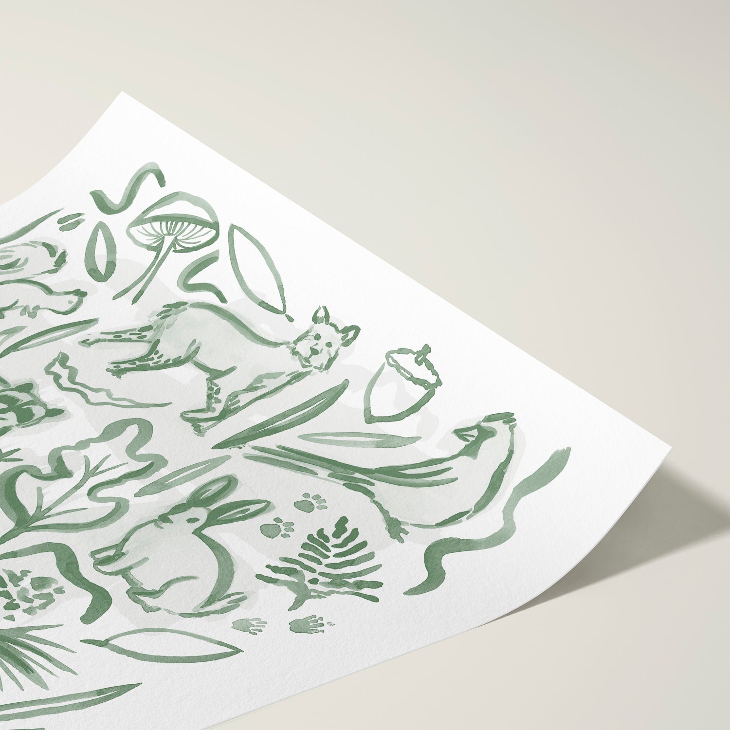 Woodland Creatures - Set of 2 Illustrations