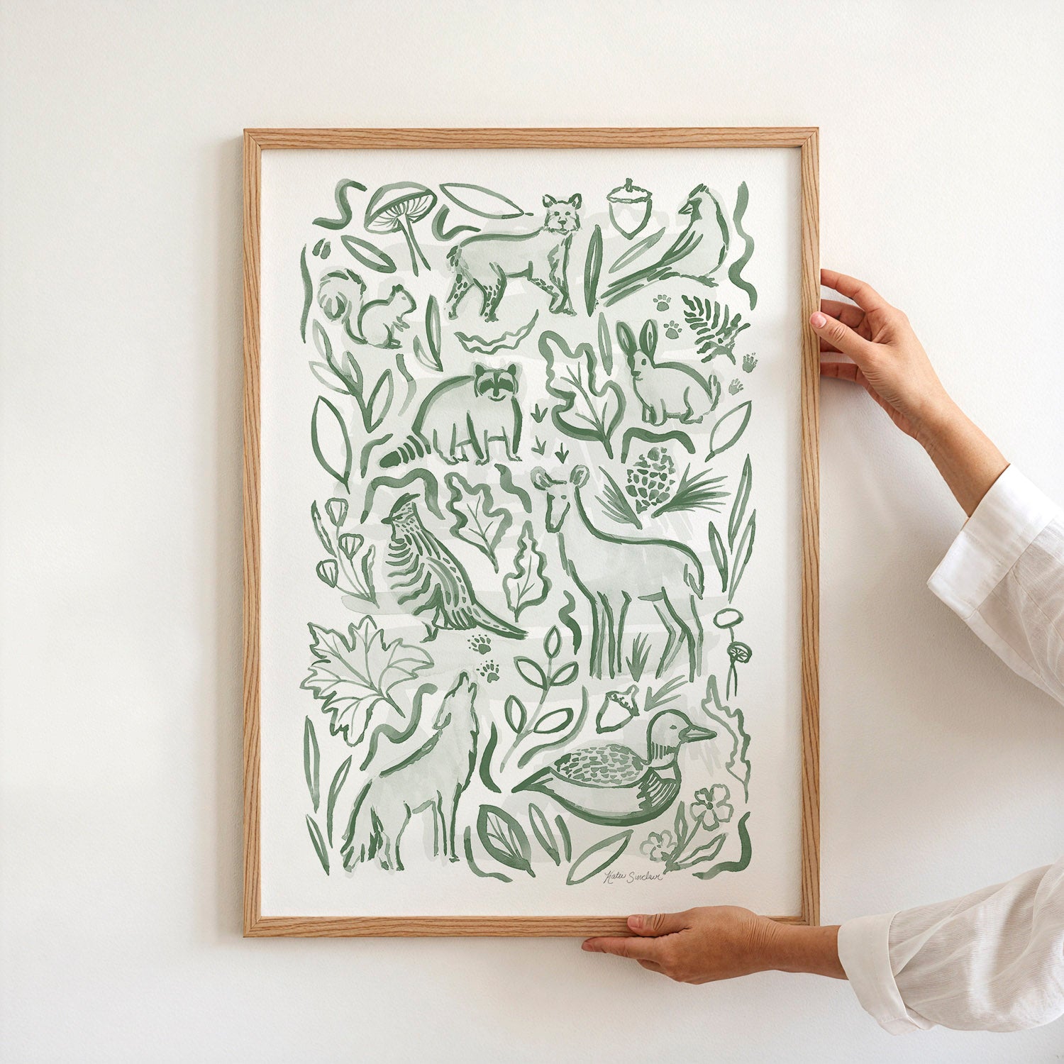 Woodland Creatures - Set of 2 Illustrations