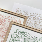 Woodland Creatures - Set of 2 Illustrations
