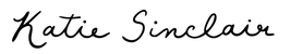 Signature of Katie Sinclair