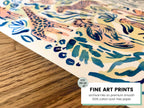 Safari Jungle Animals - Zebra handmade watercolor art for kids with vibrant colors for a playful, colorful home nursery decor
